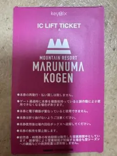 ♥♥丸沼高原スキー場　１日リフト券 丸沼高原スキー場 1日リフト券 丸沼高原スキー場ICリフト券 TICKET