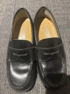 早い者勝ち！入学式　ローファーTORTOISE ブラックレザー 21㎝