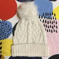 GAP Kids ファー付きアクリルニット帽52-54cm