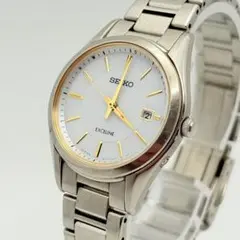 稼働 電波ソーラー SEIKO セイコー エクセリーヌ チタン 時計 レディース
