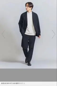 【ほぼ未使用】komatsu セットアップ L 秋冬 ネイビー 25年購入品