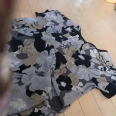 COMFEETA 花柄 半袖ニット　L