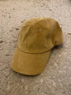 コーデュロイキャップ　ベージュ