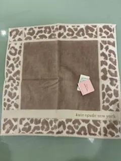 ケイトスペード レオパード柄 ハンカチタオル