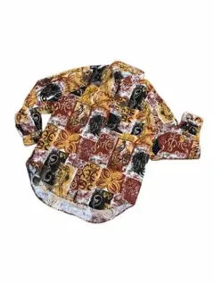 古着 90s ヴィンテージ レトロ Hostdeplo 総柄シャツ 日本製