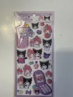 【正規品】平成ハッピーフォンステッカーサンリオキャラクター　マイメロ　クロミ