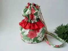 イプケース ダブルフリル ホワイト×レッド フラダンス 楽器ケースのサムネイル