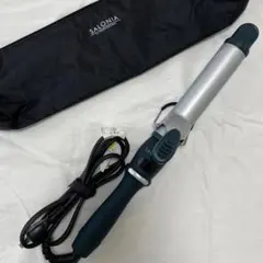 SALONIA カールヘアアイロン 32mm シルバー/ダークグリーン