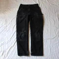 鬼雰囲気 Carhartt ダブルニー ペインターパンツ ブラック usa製