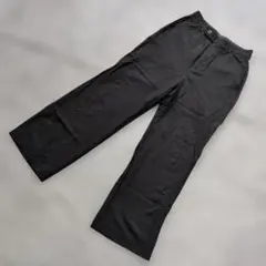 b3246 JEANASIS【S】ブラック カジュアルパンツ ゴムウエスト