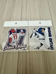 大谷翔平　ステッカー2枚セット　MLB PLAYERS