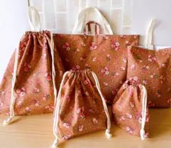 【匿名配送】ハンドメイド　入園入学5点セットNO.85