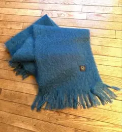 12月28日のみお値下げマンタスエスカライ　モヘア マフラー ブルー