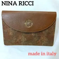 NINA RICCI　クラッチバッグ　ニナリッチ　ゴールド金具　イタリア製