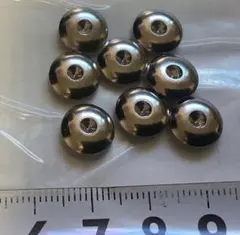 アルミ合金製ダミーリベット　直径8mmくらい　8個セット　新品です。送料込みです