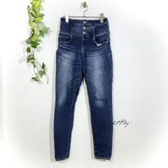 アズールバイマウジー デニム パンツ ジーンズ ジーパン 紺 M レディース