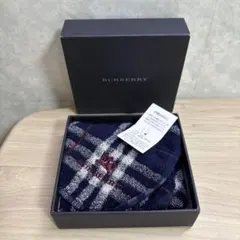 を6 BURBERRY チェック柄タオルハンカチ