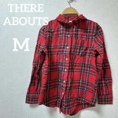 ⭐️早い者勝ち⭐️THERE ABOUTS 【M】 赤 チェック柄 長袖 シャツ