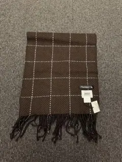 新品未使用タグ付き　タケオキクチ　カシミア100％マフラー チェック柄