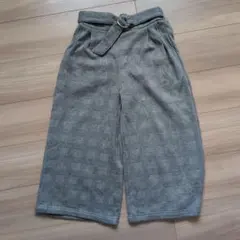 ワイドパンツ リングベルト付き　150cm