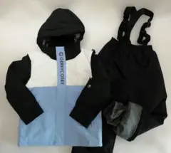 U349新品訳あり/130/調整機能付 ボーイズ スキー・ボードウエア上下セット