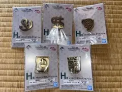 一番くじ　ジョジョの奇妙な冒険　H賞　メタルピンズコレクション　5点セット