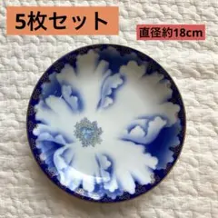 深川製磁　牡丹金ミルシリーズ皿 5枚セット　18cmのサムネイル