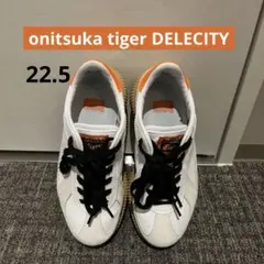 Onitsuka Tiger DELECITY ホワイトオレンジスニーカー