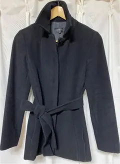 QUEENS COURT ショートコート　黒　日本製のサムネイル