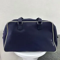 アニエスべー ボストンバッグ ショルダーバッグ ネイビー