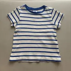 PETIT BATEAU 半袖Tシャツ　ボーダー　4ans 104cmのサムネイル