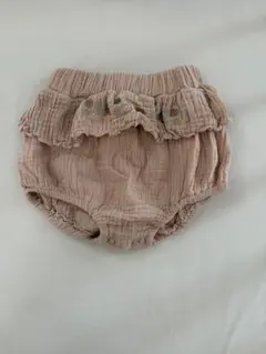 【未使用】Bebe holic ベビー ブルマ パンツ フリル 刺繍 S