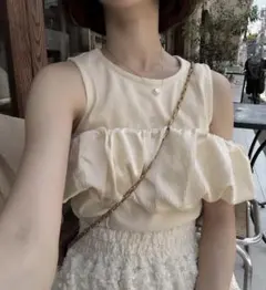 ☆Eaphi MULTI SHOULDER PARTS RIB TOPS☆ - メルカリ