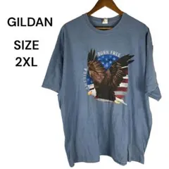 ギルダン GILDAN イーグルデザイン Tシャツ 2XL 輸入古着
