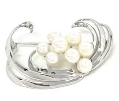 美品】MIKIMOTO パール 5P ブローチ シルバー 89 - メルカリ