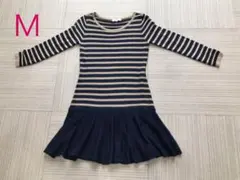 ナチュラルビューティベーシック　ボーダーワンピース