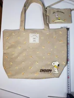 スヌーピー&ウッドストック＊トートバック(ミニバッグ付き