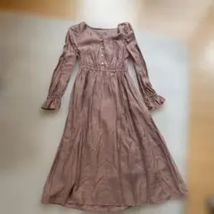 オリーブデオリーブ　ピンクロングワンピース