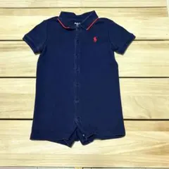 Ralph Lauren ネイビー襟付きロンパース 9M