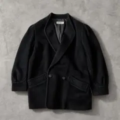 80s-90s カシミヤ混 ダブルコート ヴィンテージ archive モード