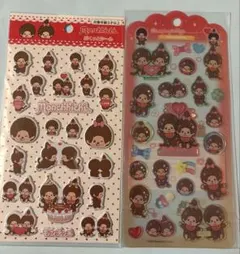 【正規品】Monchhichiモンチッチ⭐︎ドロップジュエリーぷくっとシールセット