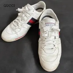 GUCCI グッチ GG柄 レザースニーカー シェリーライン 8G 27cm - メルカリ