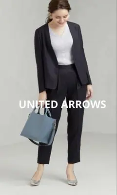 最終SALE★グリーンレーベル アローズ リネンライク ジャケット パンツスーツ