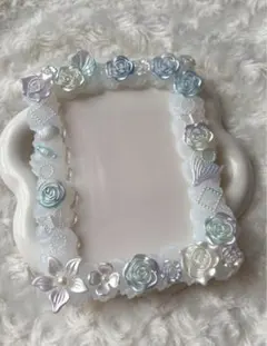 ホイップデコトレカケース　B7 水色　クリア　硬質ケース　ブロマイド