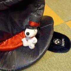 スヌーピー グリッター帽子 ぬいぐるみ付き