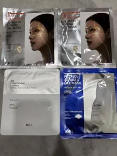 IOPE フェイスマスク4枚セット レチノール ビタミン シートマスク