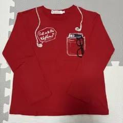 ★美品★ THE SHOP TK 赤 長袖カットソー 120