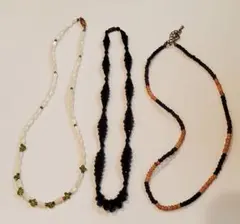 ヴィンテージ 民族調 ボヘミアン ネックレス 3点セット