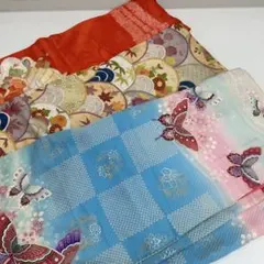 振袖 正絹 まとめ売り 着物 リメイク み-886のサムネイル