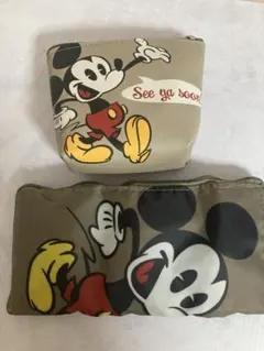ミッキーマウス トートエコバッグ入りポーチ